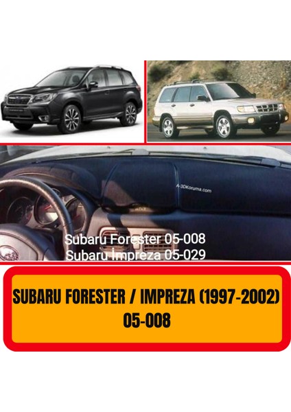 Subaru Forester 1997-2002 Ön Göğüs / Panel / Torpido Koruması - Kılıfı - Halısı
