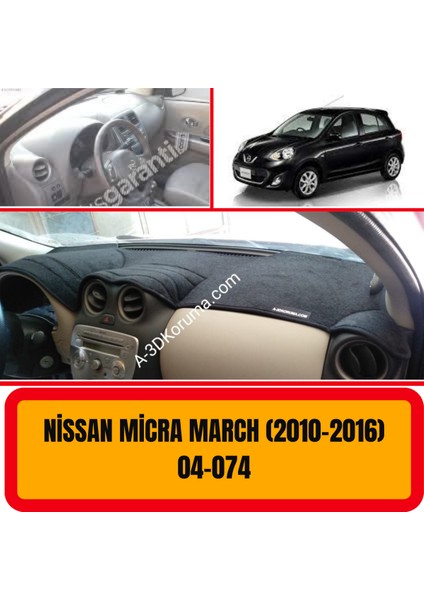 Nissan Micra 2010-2016 Ön Göğüs / Panel / Torpido Koruması - Kılıfı - Halısı
