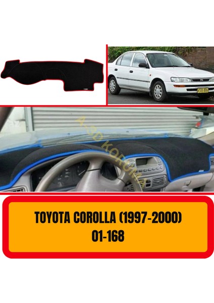 Toyota Corolla 1997 - 2000 Torpido Koruma - Torpido Koruyucu - Kılıfı - Halısı - Örtüsü - Yedek parça - Otoaksesuar - Ön Gögüs - Panel