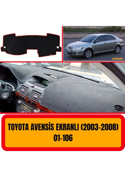 Toyota Avensis T250 2003-2008 Ön Göğüs / Panel / Torpido Koruması - Kılıfı - Halısı