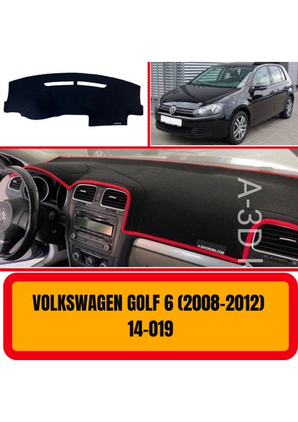 Volkswagen Golf 6 2008-2012 Ön Göğüs / Panel / Torpido Koruması - Kılıfı - Halısı