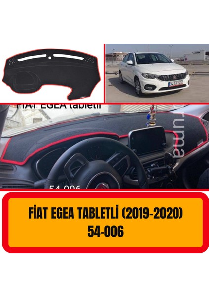 Fiat Egea Tabletli 2019+ Ön Göğüs / Panel / Torpido Koruması - Kılıfı - Halısı
