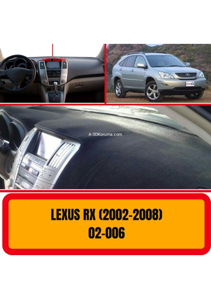 Lexus Rx 330 2003-2009 Ön Göğüs / Panel / Torpido Koruması - Kılıfı - Halısı
