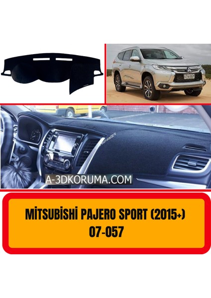 Mitsubishi Pajero Sport 2006+ Ön Göğüs / Panel / Torpido Koruması - Kılıfı - Halısı