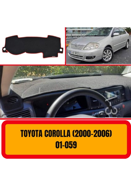 Toyota Corolla E120 E130 2000-2006 Ön Göğüs / Panel / Torpido Koruması - Kılıfı - Halısı