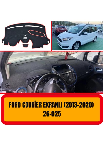 A3D Torpido Koruma Ford Courier (2013-2020) Ekranlı Ön Göğüs / Panel /  Torpido Koruması - Kılıfı - Halısı