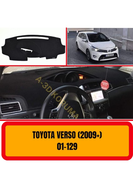 Toyota Verso 2009 + Ön Göğüs / Panel / Torpido Koruması - Kılıfı - Halısı