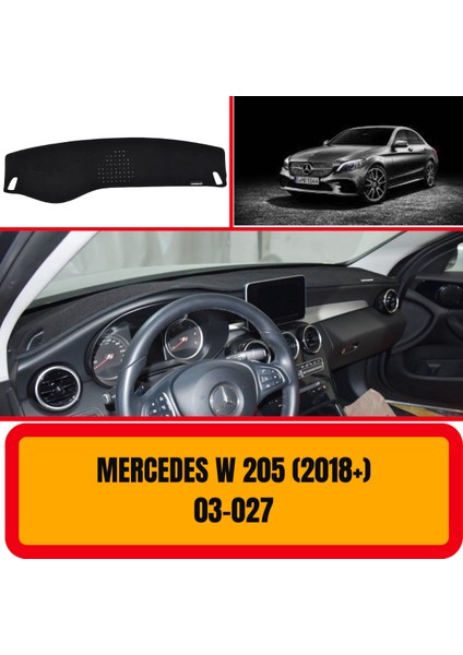 Mercedes -Benz W205 2018+ Ön Göğüs / Panel / Torpido Koruması - Kılıfı - Halısı