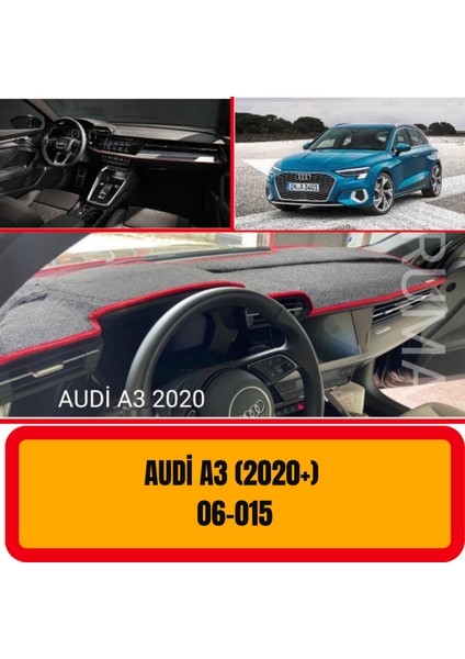 Audi A3 2020+ Ön Göğüs / Panel / Torpido Koruması - Kılıfı - Halısı