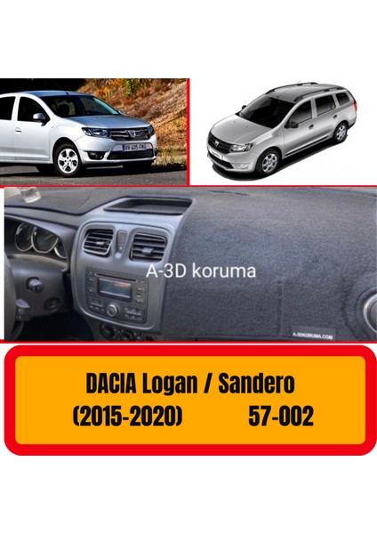Dacia Logan/sandero 2015-2020 Ön Göğüs / Panel / Torpido Koruması - Kılıfı - Halısı