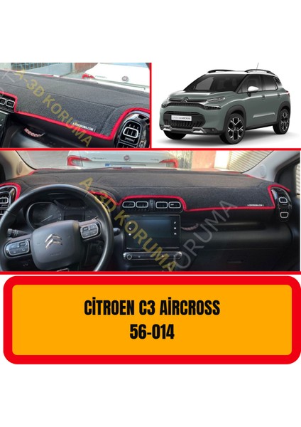 Citroen C3 Aircross Ön Göğüs / Panel / Torpido Koruması - Kılıfı - Halısı