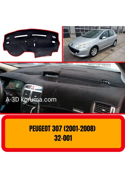 Peugeot 307 2001-2008 Ön Göğüs / Panel / Torpido Koruması - Kılıfı - Halısı