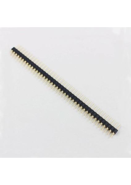 Roba 1X40 Pin Precision Erkek Header Tek Sıra 2.54MM 180 Derece Altın Kaplama Yuvarlak Kırılabilir