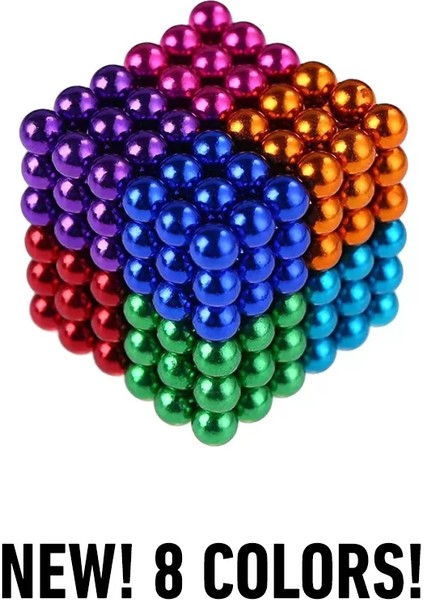 Renkli 216 Adet Mıknatıs Neocube Mıknatıs 5mm Neodyum modelleri