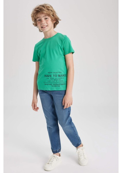 Erkek Çocuk Bisiklet Yaka Baskılı Kısa Kollu Tişört Z9323A623HS fiyatları