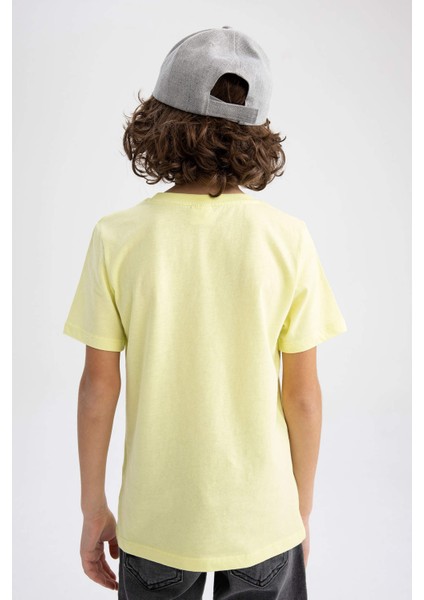 Erkek Çocuk Bisiklet Yaka Baskılı Kısa Kollu Tişört Z9320A623HS indirimleri