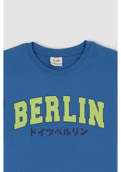 Erkek Çocuk Bisiklet Yaka Baskılı Kısa Kollu Tişört Z9320A623HS indirimleri