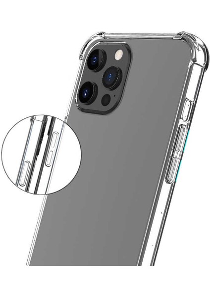 Apple iPhone 14 Pro Max Şeffaf Kılıf Köşelerde Darbelere Karşı Ultra Kalınlık (Antishock)