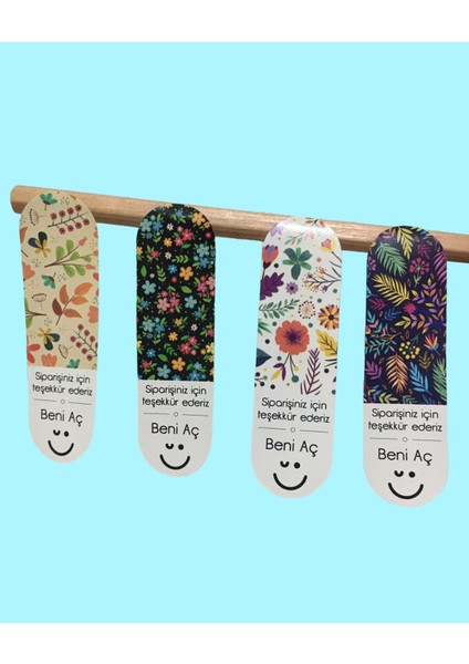 Genç Girişimci Kuşe Sticker - Beni Aç- (2.7x1.5 Cm) 40 Adet