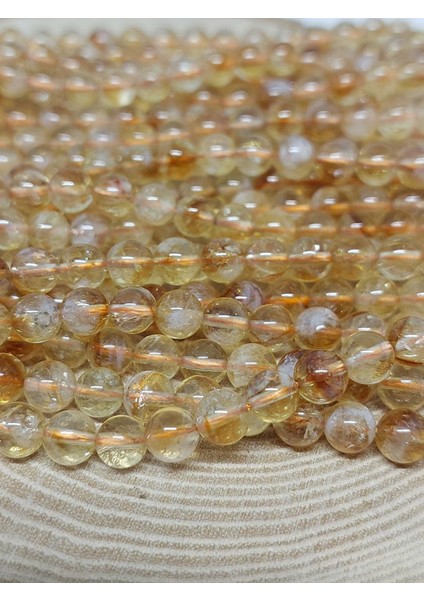 Sitrin Taşı Açık & Koyu Karışık Renk Dizi 5-5,5mm Aralığı