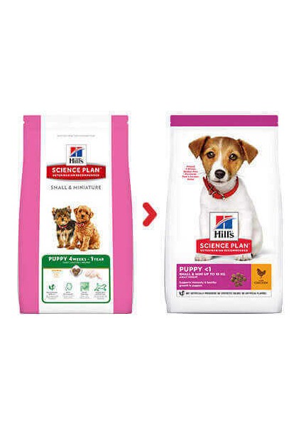 Puppy Small & Miniature Küçük Irk Için Tavuklu Köpek Maması 1,5 kg