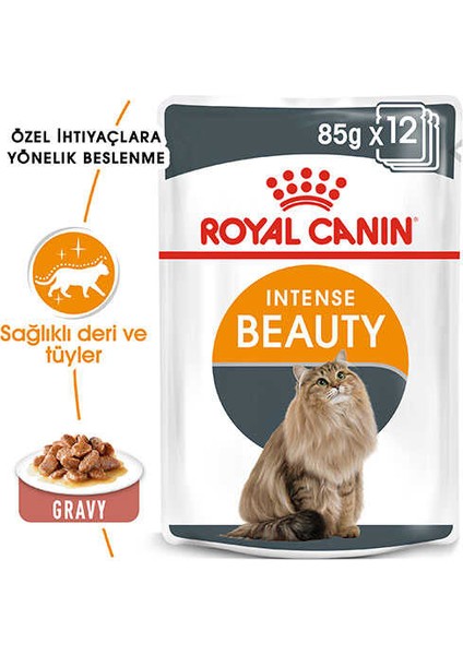 Intense Beauty Gravy Pouch Kedi Maması 85 gr modelleri