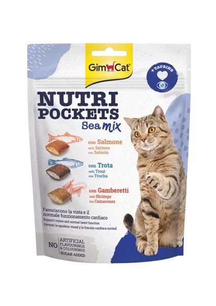 Nutripockets Sea Mix Taurinli Kedi Ödül Tableti 150 gr
