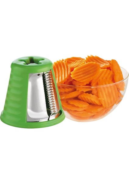 Fresh Express DJ755G Elektrikli Rende Dilimleyici, 5 Kesme Fonksiyonu, 200 W, 1 Litre, 1 Desibel, Plastik, Kırmızı modelleri