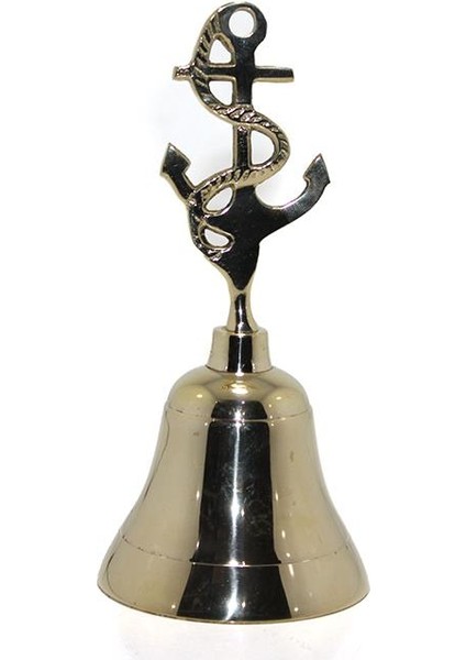 Pirinç Çapalı El Çanı Dekoratif Hediyelik