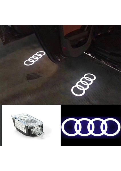 Audi Q2 2020 Kapı Altı LED Logo Tek Kapı 1 Adet