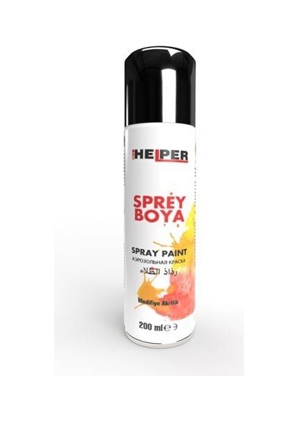 Sprey Boya RAL-9005 Parlak Siyah 200 ml