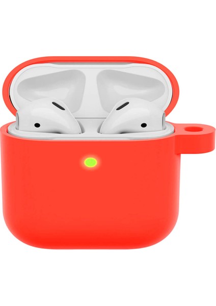 Apple Airpods 3 Koruyucu Kılıf - 3. Nesil Silikon Kulaklık Koruma Kılıfı - Kırmızı