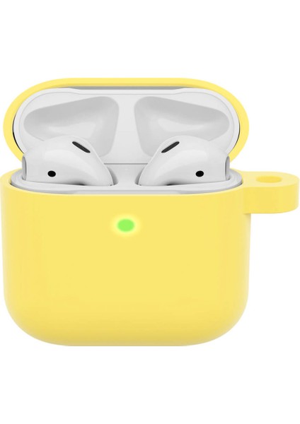 Apple Airpods 3 Koruyucu Kılıf - 3. Nesil Silikon Kulaklık Koruma Kılıfı - Sarı