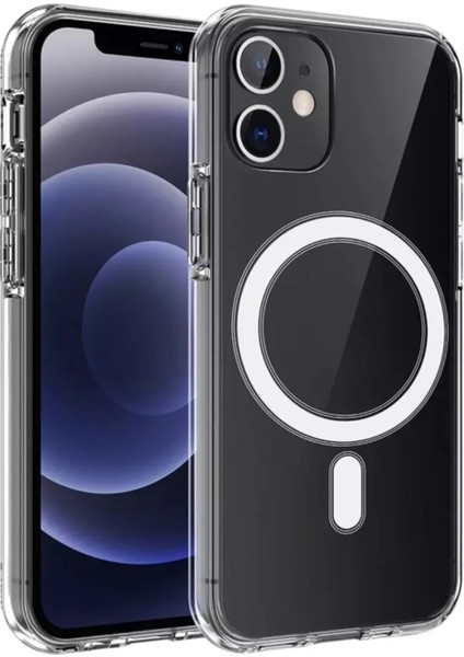Apple iPhone 11 Magsafe Wireless Şarj Özellikli Şeffaf Kılıf