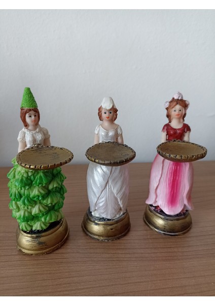 Kahve Yanı 3'lü Lokumluk Kızlar Sunum