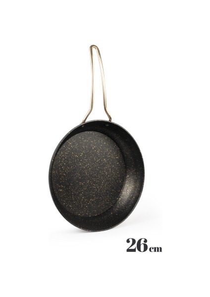 Granite Gold 3 Parça Kısa Tencere 26 cm + Tava 26 cm