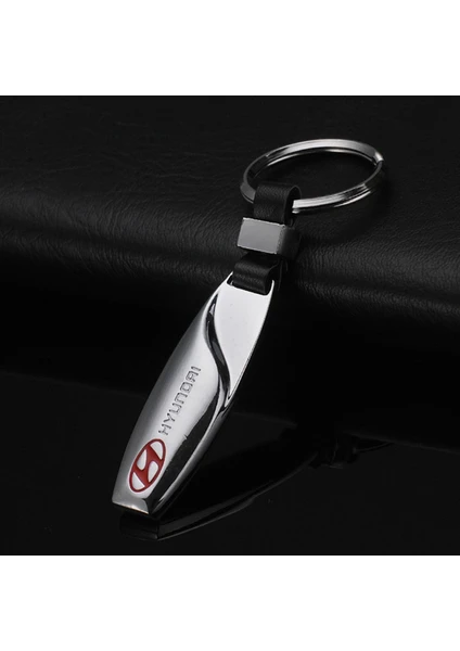 İdeal Aksesuar Hyundai Metal Anahtarlık Kırmızı Logo Car Keychain I20 I30 Accent Era Tucson Getz Ioniq Sonata