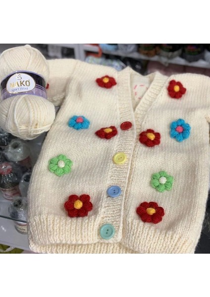 5 Adet Sport Wool Atkı Bere Ceket Yelek Örgü Ipi Yünü No: 1873 Şişedibi