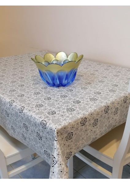 Kaydırmaz Tabanlı Pvc Muşamba - Desenli Silinebilir Masa Örtüsü