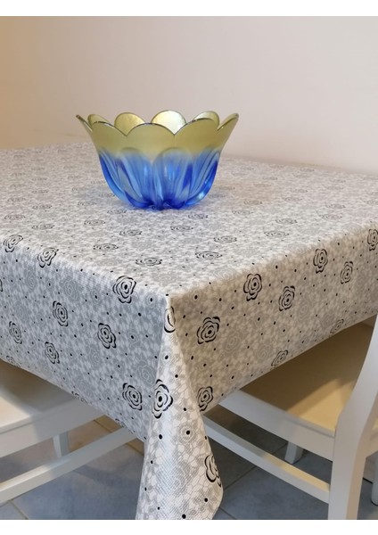 Kaydırmaz Tabanlı Pvc Muşamba - Desenli Silinebilir Masa Örtüsü