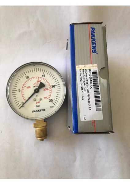 Q100X0/25 Mws 1/2" alt bağlantılı hidrometre