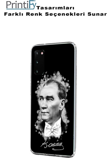 Apple iPhone 13 Mini Uyumlu Kapak Atatürk Tasarımlı Şeffaf Silikon Kılıf indirimleri