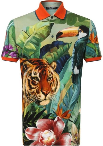Animal Print Polo Shirt G8LB0T