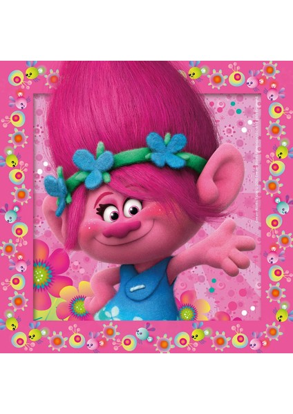 25-36-49 Parçalı Puzzle Disney Trolls Ravensburger 4 Yaş ve Üzeri Çocuk Yapbozları Serisi