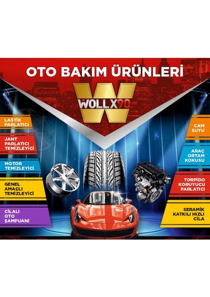 Woll X90 WOLLX90 Oto Bakım Seti 12LI Kova