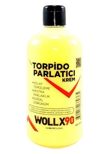 WOLLX90 Torpido Krem Koruyucu ve Parlatıcı - Yarı Mat 500ML