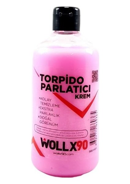 WOLLX90 Torpido Krem Koruyucu ve Parlatıcı - Yarı Mat 500ML