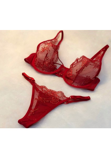 Zag Lingerie Çapraz Ip Detaylı Sütyen Takım