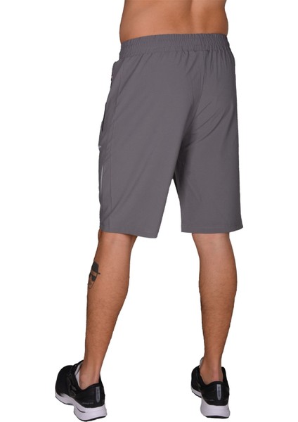 Micro Dash - Erkek Gri Likralı Spor Şort- 4231414 fiyatları