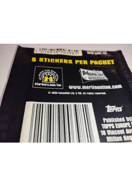 Star Wars Revenge Of The Sıth Stıckers Merlın Stıcker 2005 modelleri